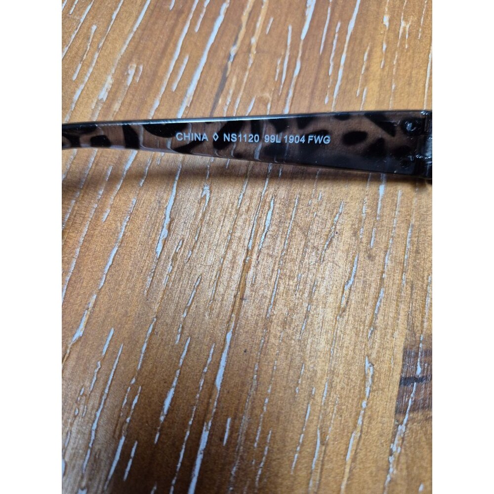 Black Leopard Print Rectangular Sunglasses With 100% UVA/UVB Protection Lightwei - Picture 5 of 7